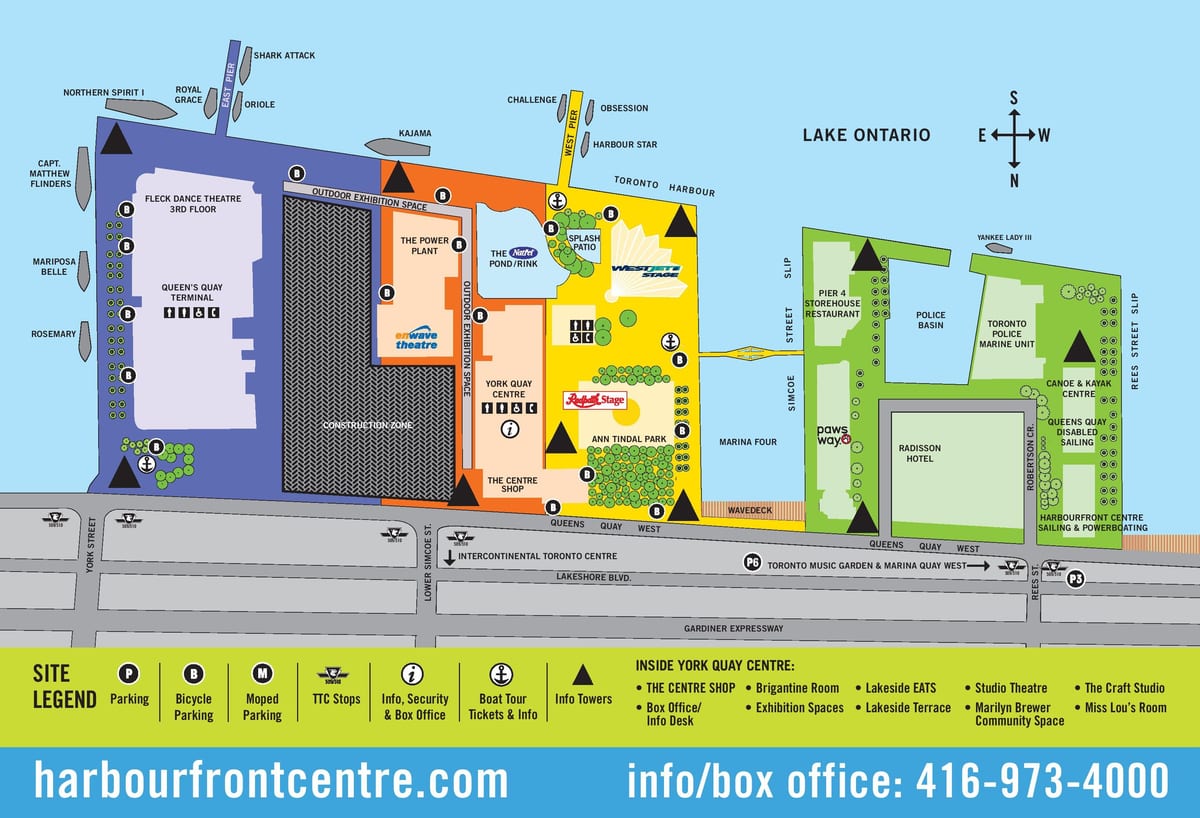 نقشہ کے مرکز Harbourfront