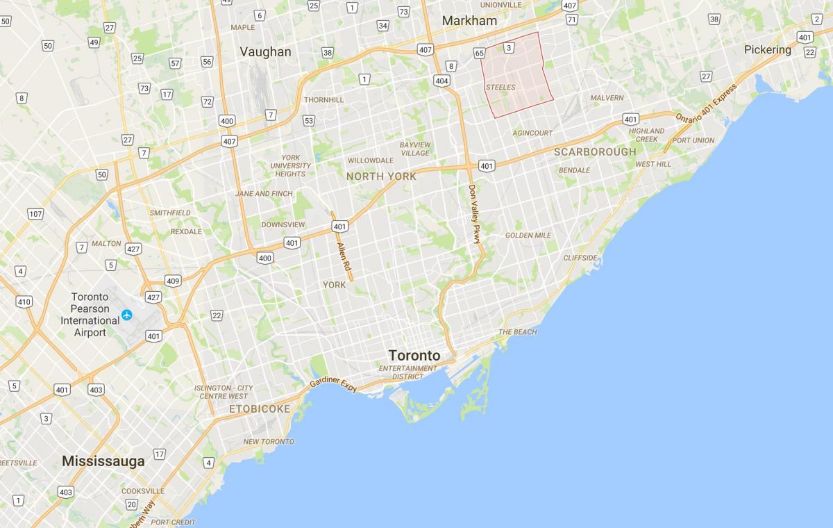نقشہ کے Milliken ضلع ٹورنٹو