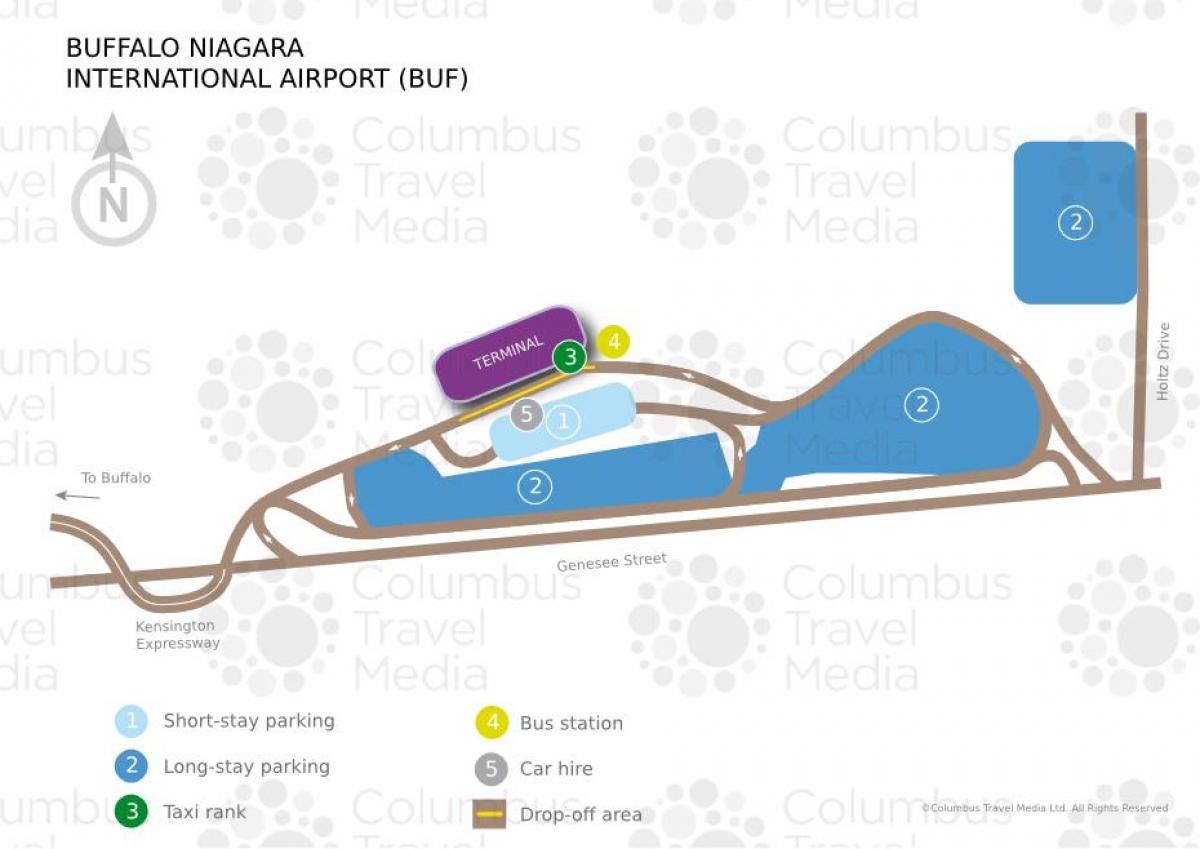 نقشہ کی بھینس نیاگرا کے بین الاقوامی ہوائی اڈے