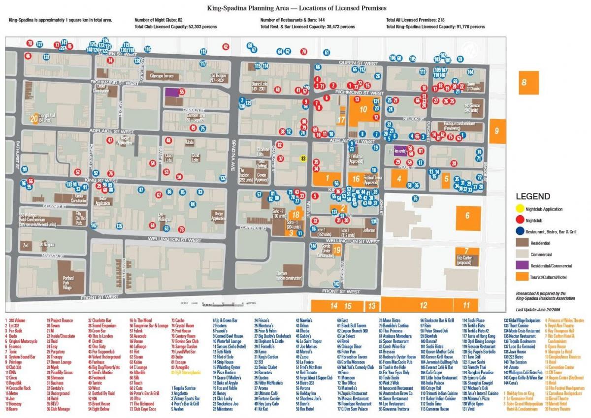 نقشہ کی تفریح ضلع ٹورنٹو کے بارے میں معلومات