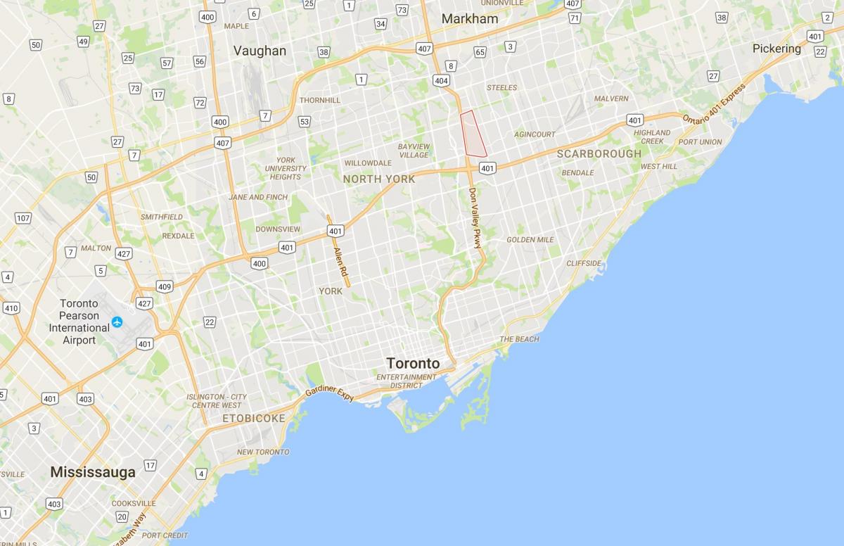 نقشہ کے خوشگوار لنک ضلع ٹورنٹو