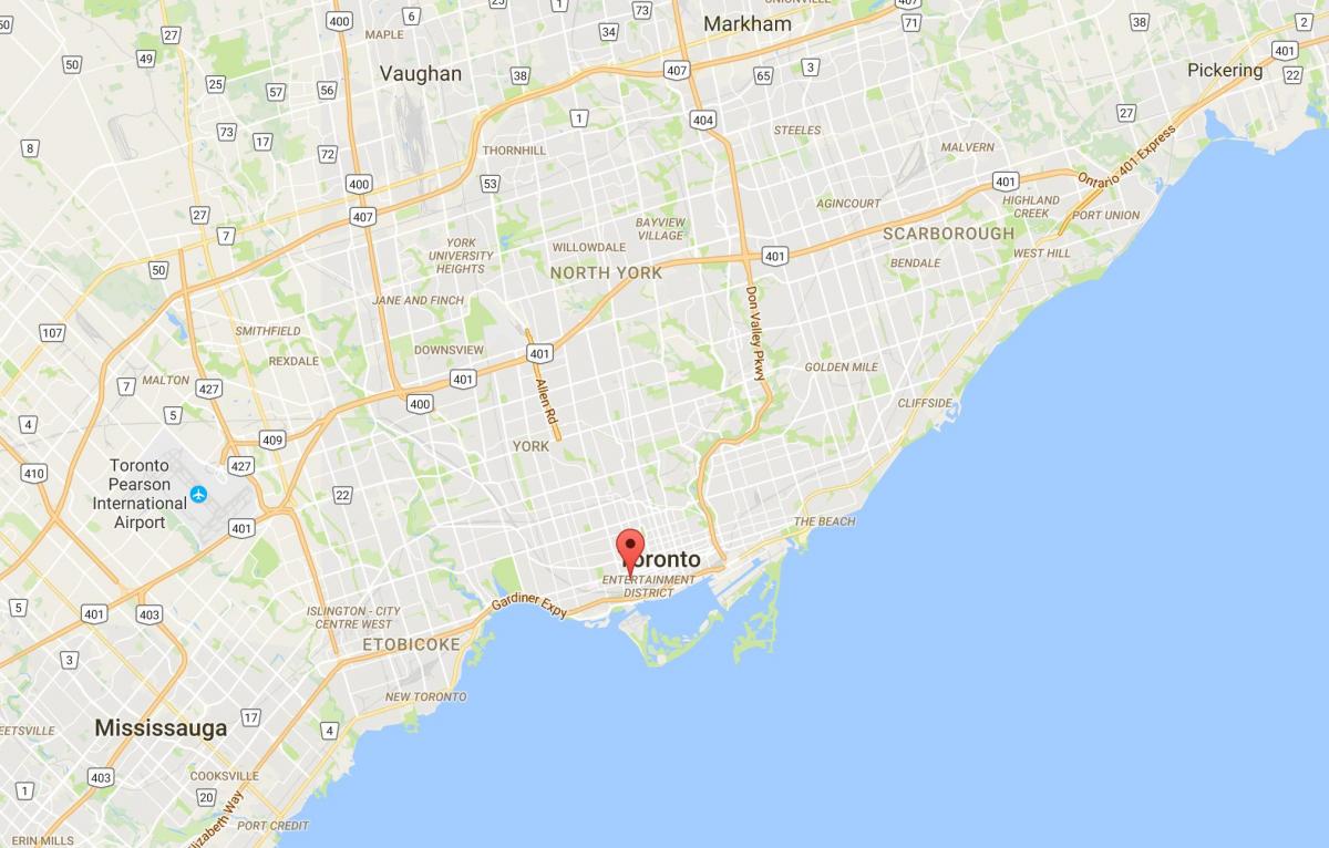 نقشہ کے فیشن ضلع ضلع ٹورنٹو