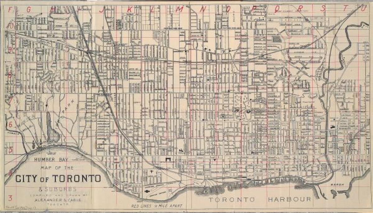 نقشہ ٹورنٹو کے 1902