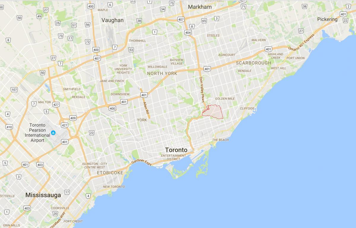 نقشہ کی لگام راہ ضلع ٹورنٹو