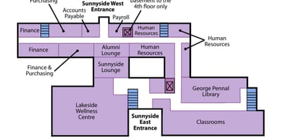 نقشہ کے سینٹ جوزف ہیلتھ سینٹر ٹورنٹو Sunnyside سطح 1