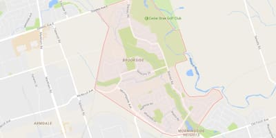 کے نقشے سے Morningside بلندیوں پڑوس ٹورنٹو