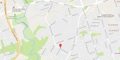 نقشہ کے Bermondsey روڈ ٹورنٹو