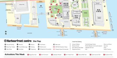 نقشہ کے Harbourfront مرکز کی پارکنگ