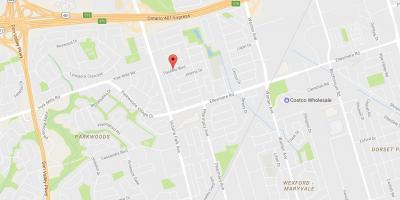 نقشہ کے Maryvalen eighbourhood ٹورنٹو