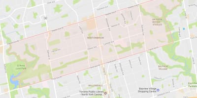 نقشہ کے Newtonbrook پڑوس ٹورنٹو