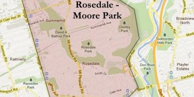 نقشہ کے Rosedale مور پارک ٹورنٹو