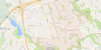 نقشہ کے Smithfield محلے پڑوس ٹورنٹو
