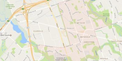 نقشہ کے Smithfield محلے پڑوس ٹورنٹو