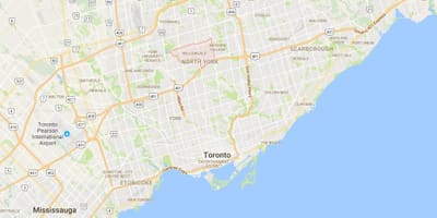 نقشہ کے Willowdale ضلع ٹورنٹو