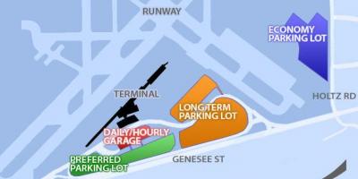 نقشہ کی بھینس نیاگرا ہوائی اڈے پارکنگ