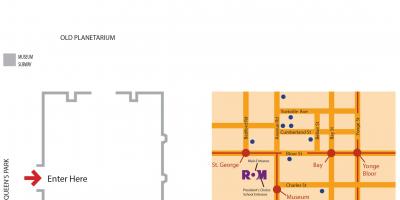 نقشہ کے رائل اونٹاریو میوزیم کی پارکنگ