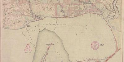 نقشہ کی زمین کا یارک ، ٹورنٹو 1787-1884