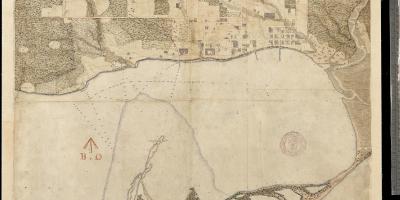 نقشہ کی زمین کا یارک ٹورنٹو کے پہلے centure 1787-1884