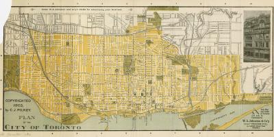 نقشہ کے شہر ٹورنٹو کے 1903