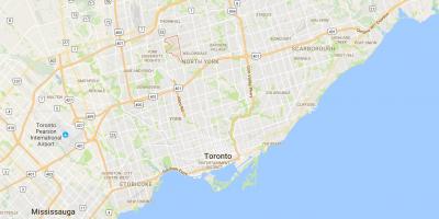 نقشہ کے ویسٹ منسٹر–برینسن ضلع ٹورنٹو