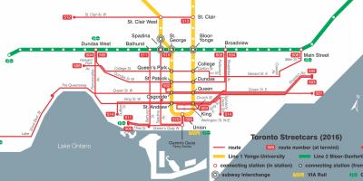 نقشہ ٹورنٹو کے اسٹریٹ نظام