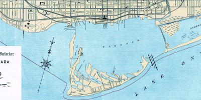 نقشہ ٹورنٹو کے بندرگاہ 1906
