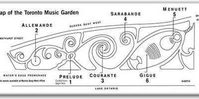 نقشہ ٹورنٹو کے موسیقی کے باغ