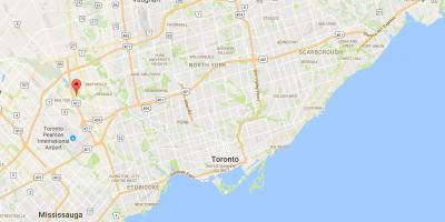 نقشہ کے پڑوس ضلع ٹورنٹو